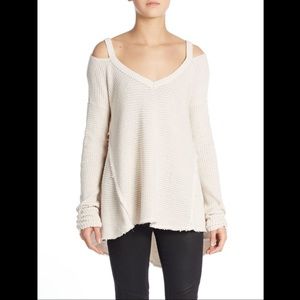 Free People Moonshine Cold Shoulder Sweater